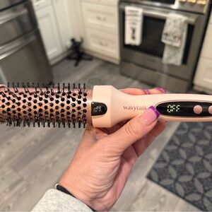 Wavytalk Pink Hot Air Styling Brush - Smooth Volume & Shine